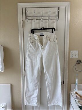 Citizens Of Humanity White Wide Leg Jeans